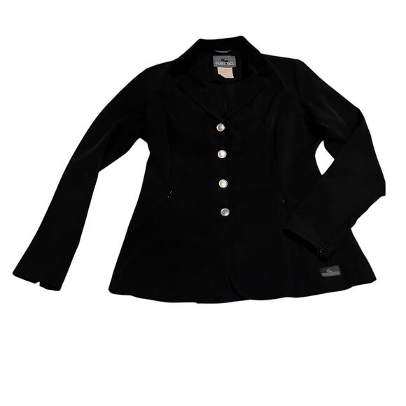 Grand Prix Tech Lite Equestrian Show Coat 16R/US 10 - Black - Picture 1 of 8